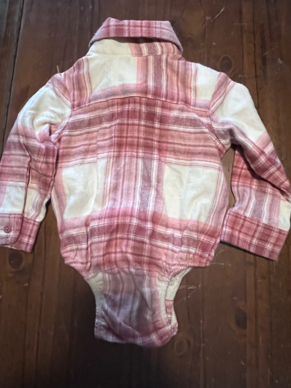 Bass Pro-pink flannel onesie 3-6mo NWT - Picture 4 of 4